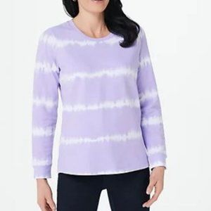 Denim Co Tiedye French Terry Sweatshirt 